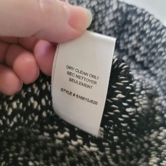 Rebecca Taylor Structured Tweed Blazer Black White Size 2 - Picture 8 of 8